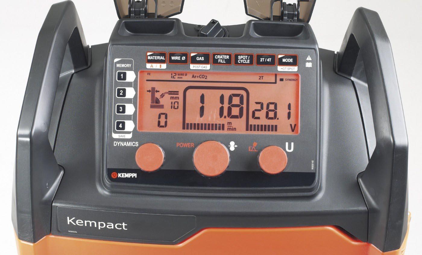 P2248GC  Kemppi Kempact RA 253A, 250A 3 Phase 400v Mig Welder, with Flexlite GC 253G 5.0m Torch